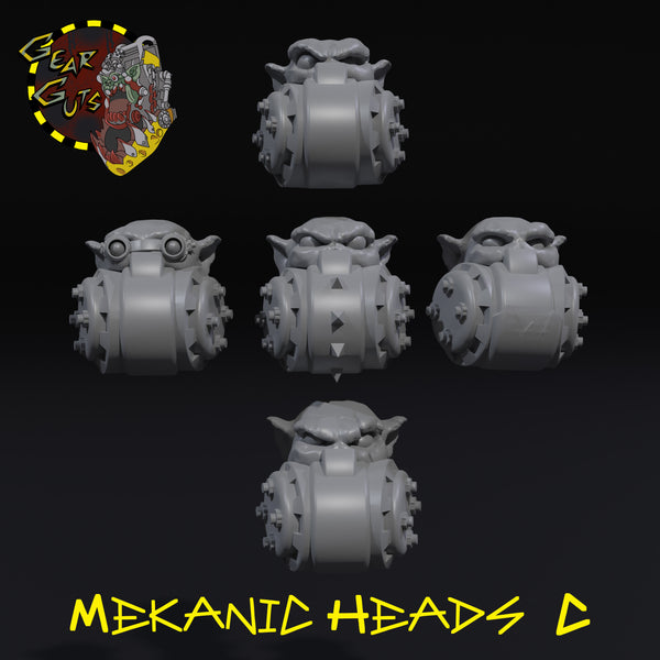 Mekanic Heads x5 - C - STL Download