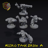 Micro Tank Crew x5 - A - STL Download