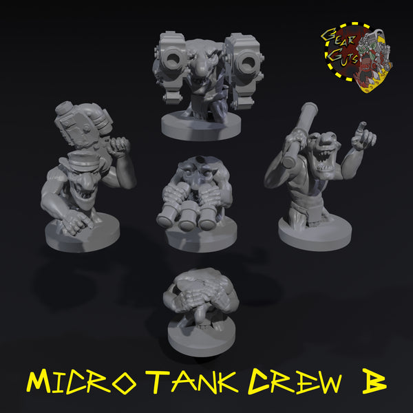 Micro Tank Crew x5 - B - STL Download