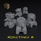 Micro Tanks x5 - M - STL Download