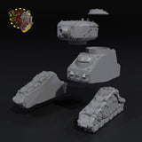 Mini Tanks x4 - K - STL Download