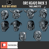 Orc Heads x10 - Pack 3
