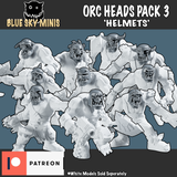 Orc Heads x10 - Pack 3