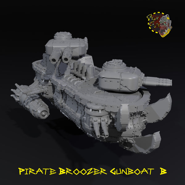 Pirate Broozer Gunboat - B - STL Download