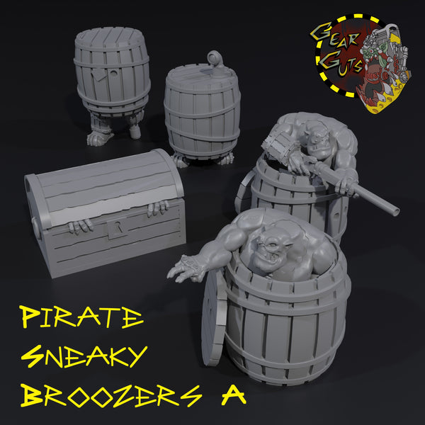 Pirate Broozer Sneaky Broozers x5 - A - STL Download