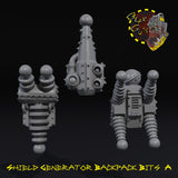 Shield Generator Backpack Bits x3 - A - STL Download