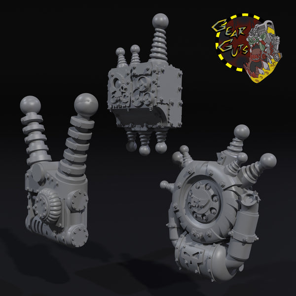 Backpack Shield Generator Shield Generator Backpack Bits x3 - B - STL Download – Gear Gut's Mek Shop