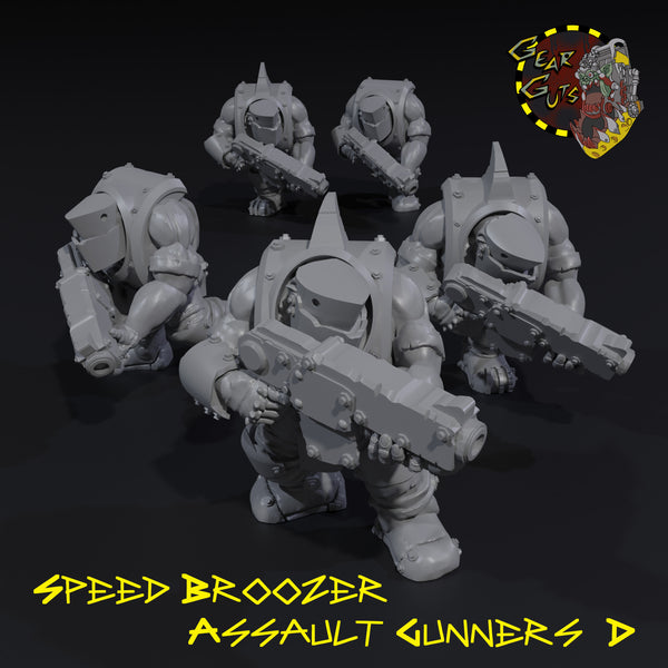 Speed Broozer Assault Gunners x5 - D - STL Download