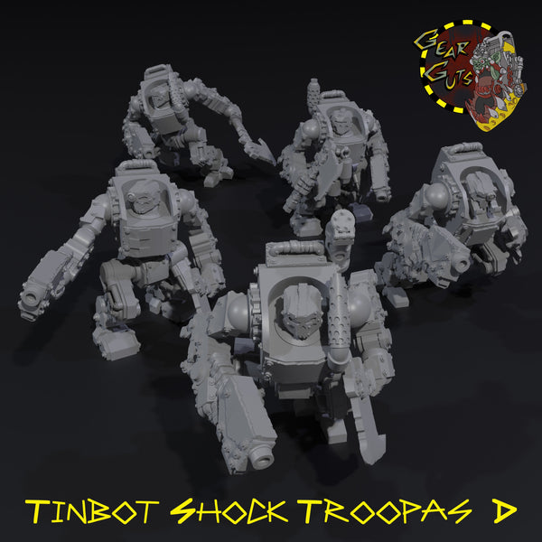 Tinbot Shock Troopas x5 - D - STL Download
