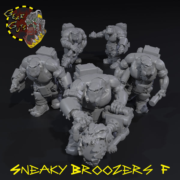 Sneaky Broozers x5 - F - STL Download