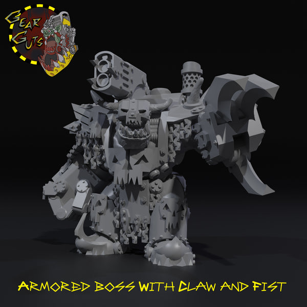 Armored Broozer Boss with Claw and Fist - A - STL Download