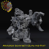 Armored Broozer Boss with Claw and Fist - A