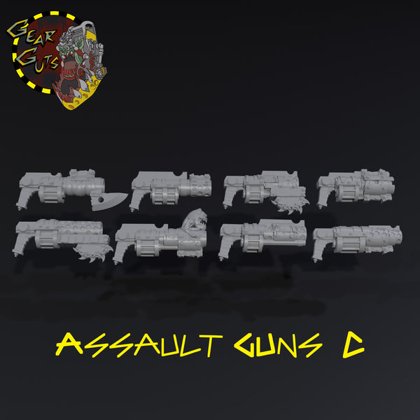 Assault Guns x8 - C - STL Download