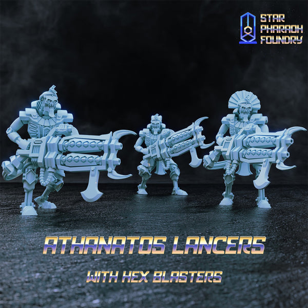 Athanatos Lancers with Hex Blasters x5