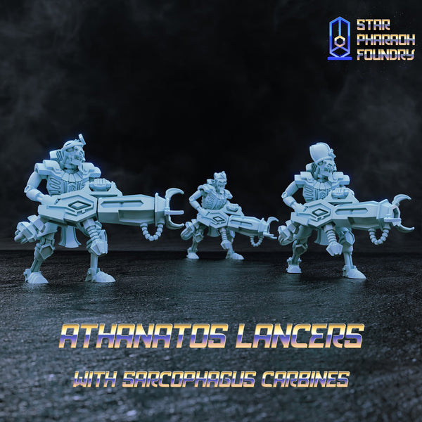 Athanatos Lancers with Sarcophagus Carbines x5