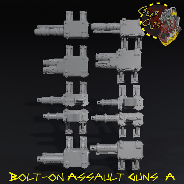 Bolt-on Assault Guns x10 - A - STL Download