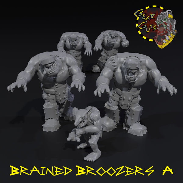 Brained Broozers x5 - A - STL Download