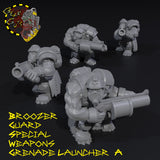 Broozer Guard Special Weapons  x8 (2 of each weapon) - A - STL Download