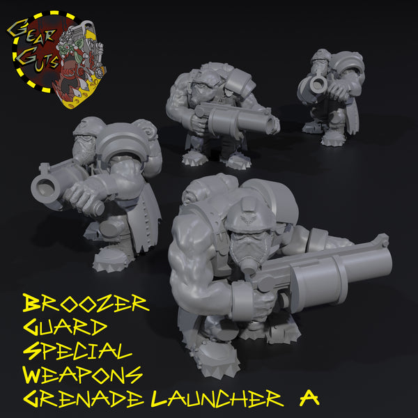 Broozer Guard Special Weapons Grenade Launchers x2 - A - STL Download