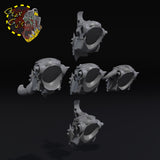 Armored Broozer Heads x5 - A - STL Download
