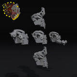 Armored Broozer Heads x5 - A - STL Download