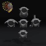 Armored Broozer Heads x5 - B - STL Download
