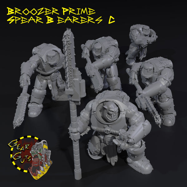 Broozer Prime Spear Bearers x5 - C - STL Download