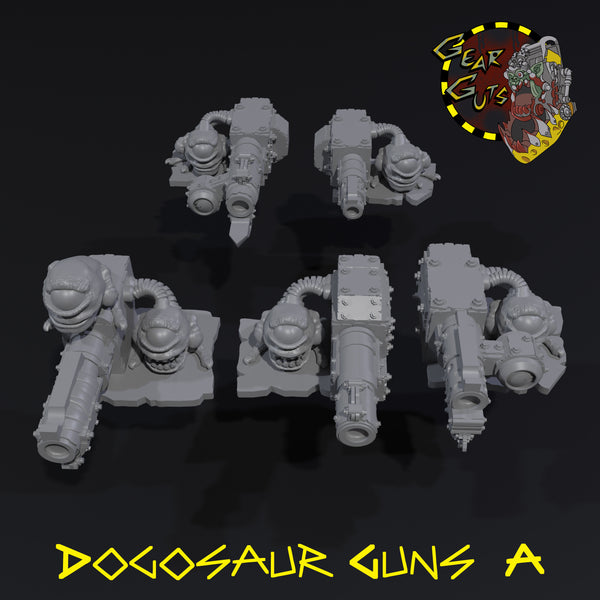 Dogosaur Guns x5 - A - STL Download