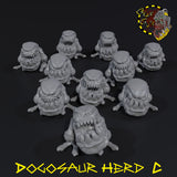 Dogosaur Herd x10 - C - STL Download