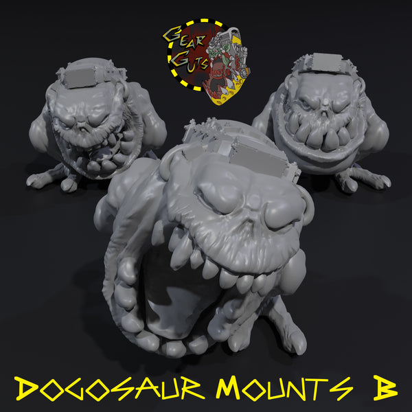 Dogosaur Mounts x3 - B - STL Downloads