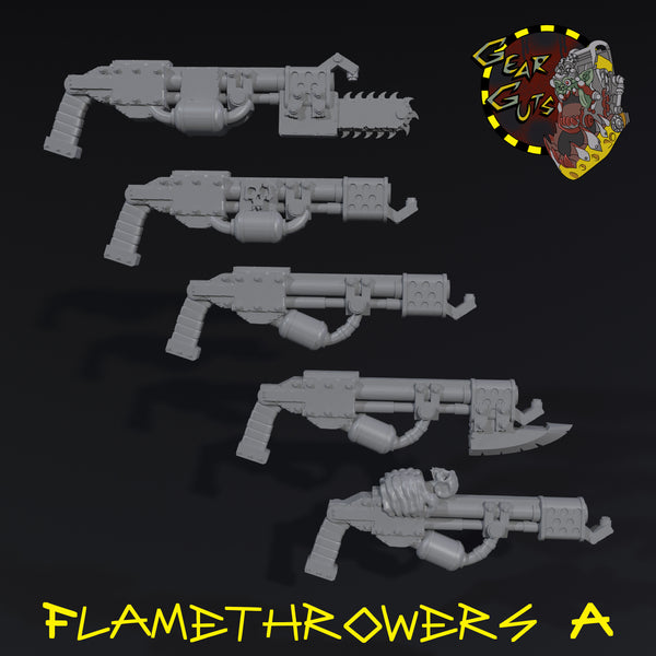 Flamethrowers x5 - A - STL Download