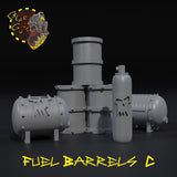 Fuel Barrels x5 - C - STL Download