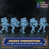 Sherden Pharaohspears with Wrist Pistols and Repulsion Bucklers x5