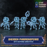 Sherden Pharaohspears with Hexphase Warstaves x5