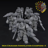 Iron Crusader Annihilation Champions x5 - A - STL Download