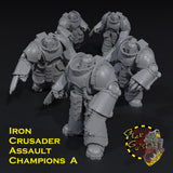 Iron Crusader Assault Champions x5 - A - STL Download