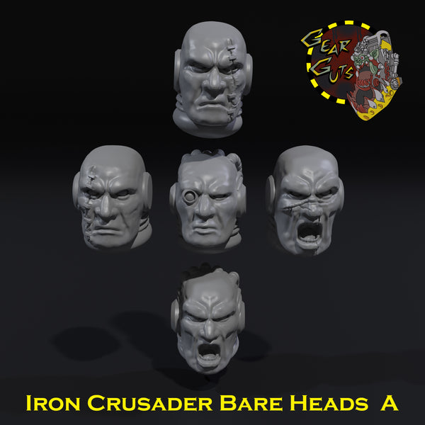 Iron Crusader Bare Heads x5 - A