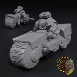 Iron Crusader Bikers x3 - A - STL Download