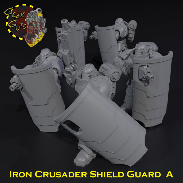 Iron Crusader Shield Guard x5 - A - STL Download