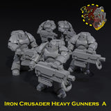 Iron Crusader Heavy Gunners x5 - A - STL Download