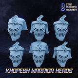 Khopesh Warrior Heads x6
