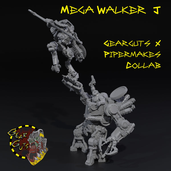 Mega Walker - J - Gearguts x Pipermakes Collab - STL Download