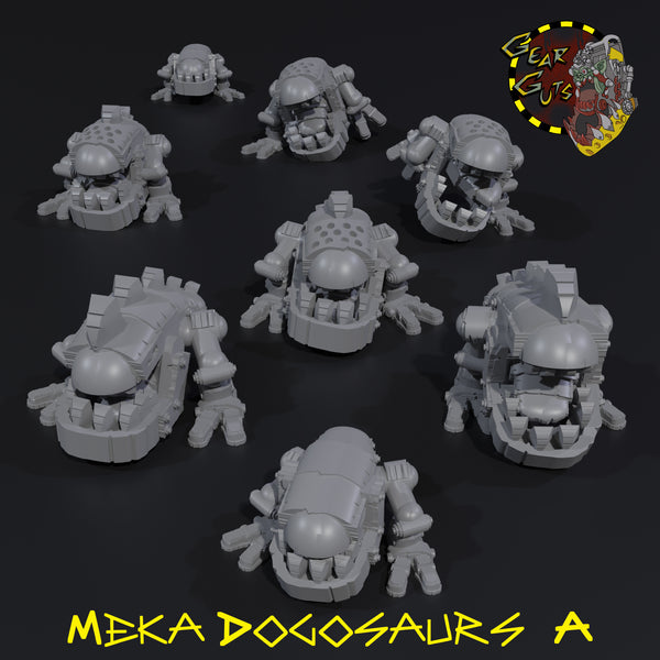 Meka Dogosaurs x8 - A - STL Download