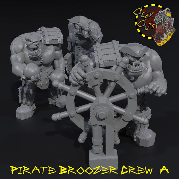 Pirate Broozer Crew x3 - A - STL Download
