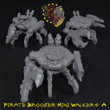 Pirate Broozer Mini Walkers x3 - A - STL Download