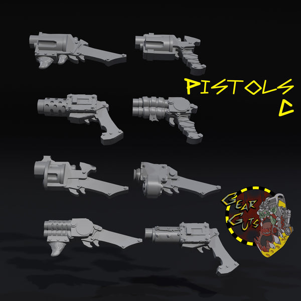 Pistols x8 - C - STL Download