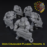 Iron Crusader Plasma Troops x5 - A - STL Download