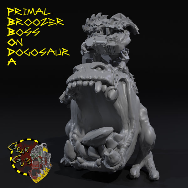 Primal Broozer Boss on Dogosaur - A - STL Download