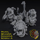 Primal Broozer Dogosaur Riders x3 - A - STL Download