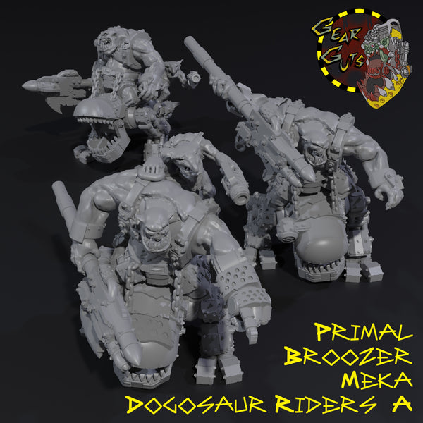 Primal Broozer Meka Dogosaur Riders x3 - A - STL Download